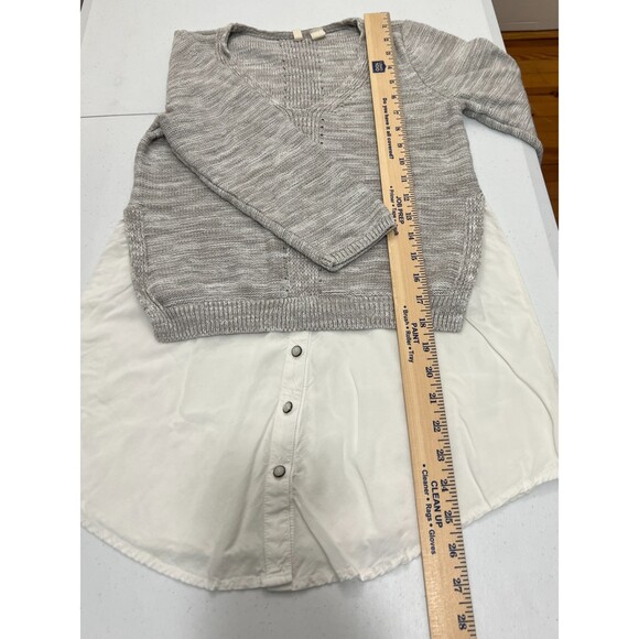 Anthropologie Moth Women's Layered Aselin Pullover Shirttail Sweater Size S - Picture 10 of 12